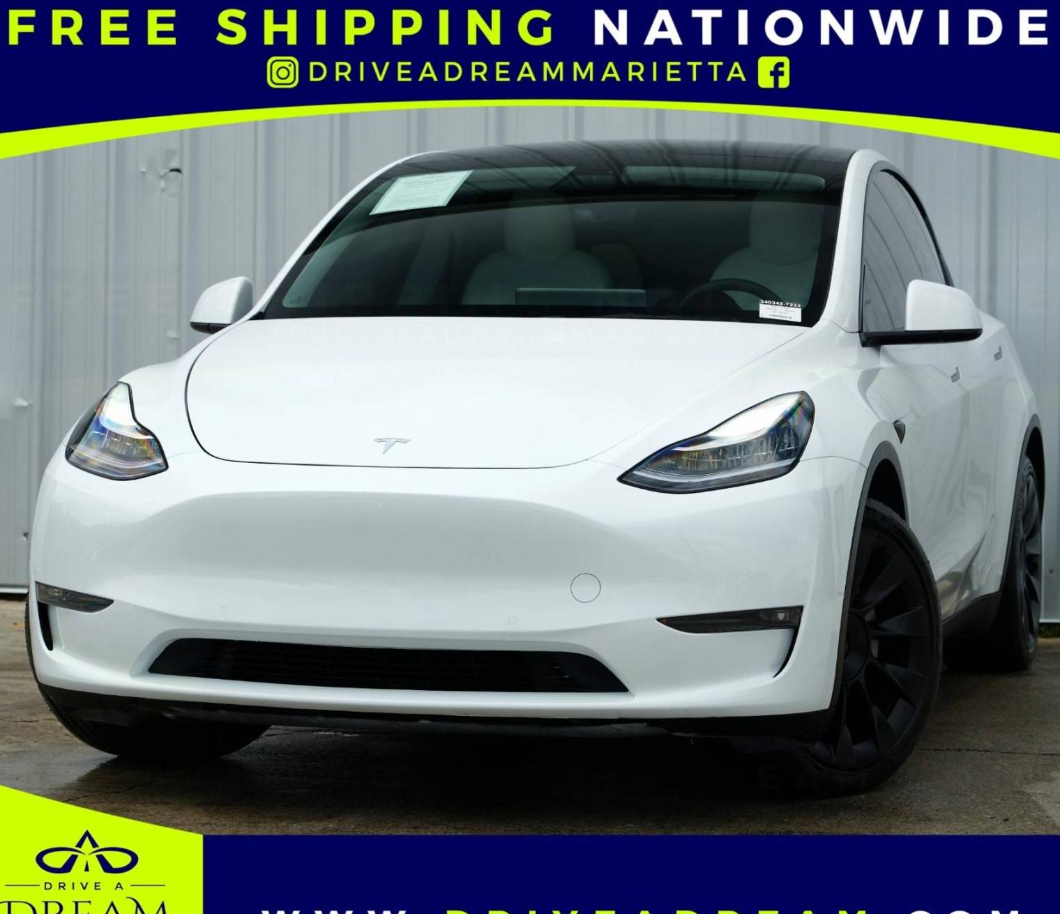 TESLA MODEL Y 2021 5YJYGDEE7MF240342 image